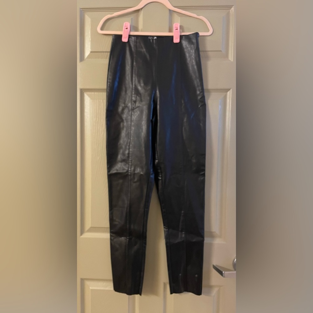 Emory Park Black Leather Pants